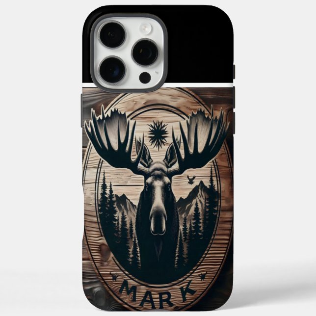 Coques Case-Mate iPhone SYMBOLE PERSONNALISÉ EN BOIS D'Oie (Verso)