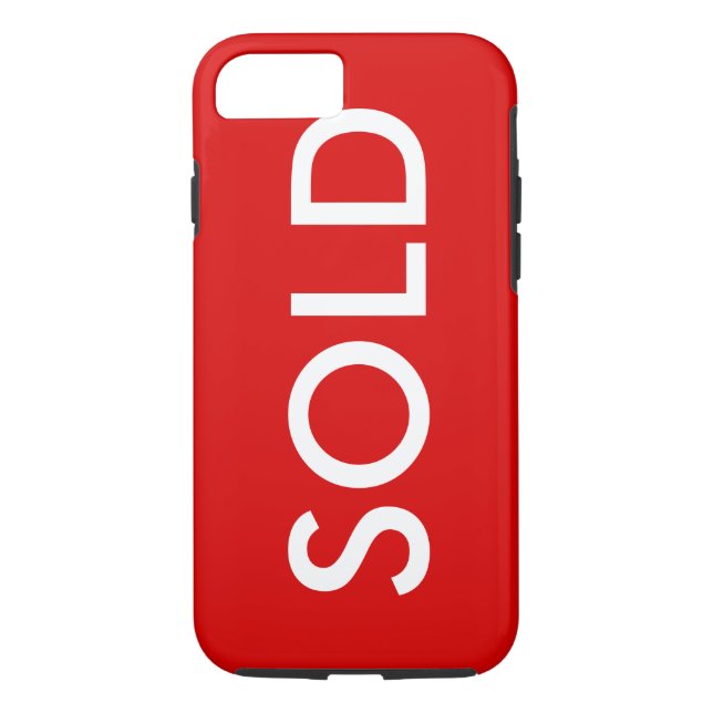 Coques Case-Mate iPhone SYMBOLE ROUGE VENDU iPhone 7 Couverture (Dos)