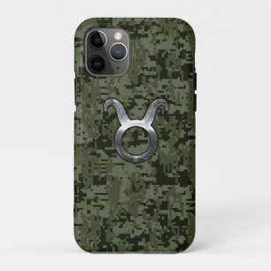 Case-Mate iPhone Case Symbole Taurus Zodiac sur Camo Vert