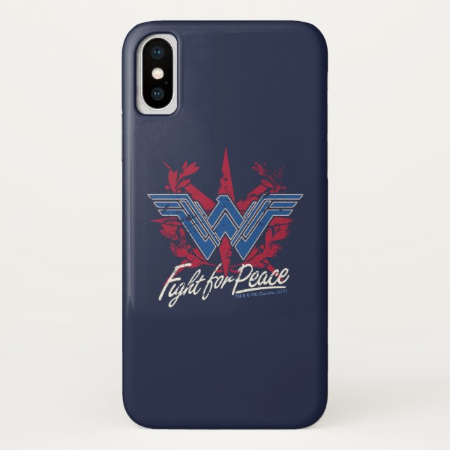 Coques Case-Mate iPhone Symbole Wonder Woman Fight For Peace (Dos)