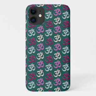 Case-Mate iPhone Case Symbole Yoga Oom Motif bleu vert et rose