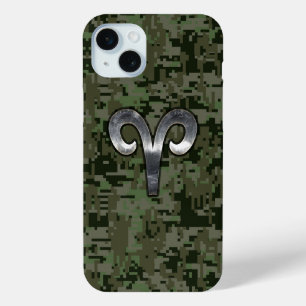 Coque Case-Mate iPhone SYMBOLE Zodiaque Aries Camouflage numérique Woodla