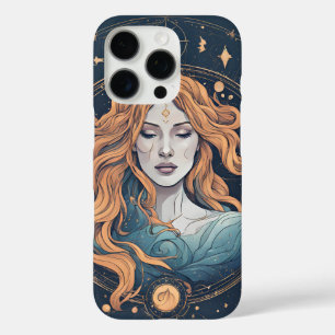 Coque iPhone 16 Pro Symbole zodiaque céleste Aquarius