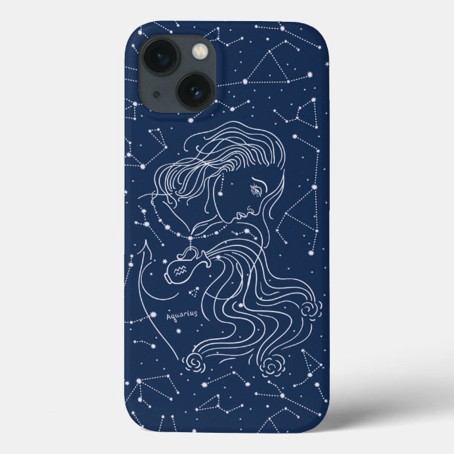 Coques Case-Mate iPhone SYMBOLE Zodiaque FILLE Aquarius (Verso)