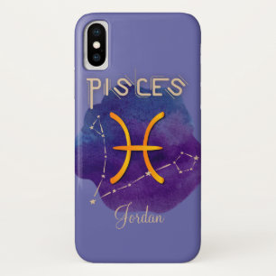 Case-Mate iPhone Case Symbole zodiaque personnalisé Poissons Constellati