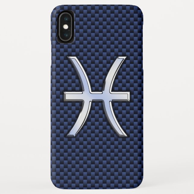 Coques Case-Mate iPhone Symbole zodiaque Pisces sur l'impression en fibre  (Dos)