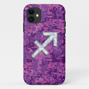 Coque iPhone 11 Symbole zodiaque Sagittarius Camouflage numérique