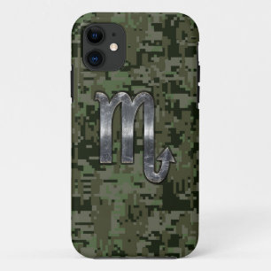 Etui iPhone Case-Mate SYMBOLE Zodiaque Scorpio Camo numérique vert olive