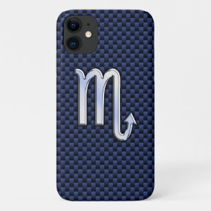 Coque Case-Mate iPhone SYMBOLE Zodiaque Scorpio Marine Bleu en fibre de c