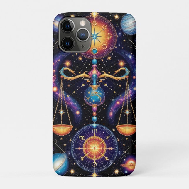 Coques Case-Mate iPhone Symboles astrologiques de la Balance (Dos)