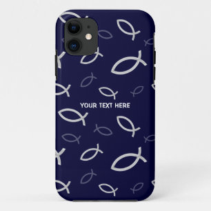 Coque Case-Mate iPhone Symboles chrétiens de poissons sur l'arrière -