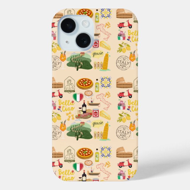 Coques Case-Mate iPhone Symboles de l'Italie (Verso)