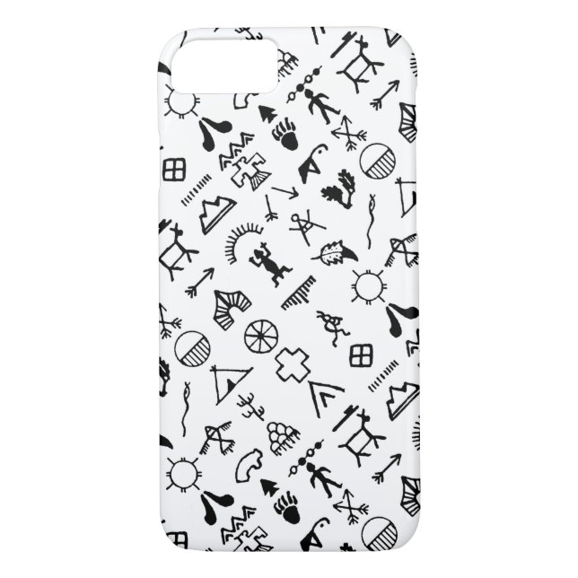 Coques Case-Mate iPhone Symboles d'images amérindiens (Dos)