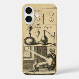 Coque Pour iPhone 16 Symboles et outils de l'alchimie Sepia