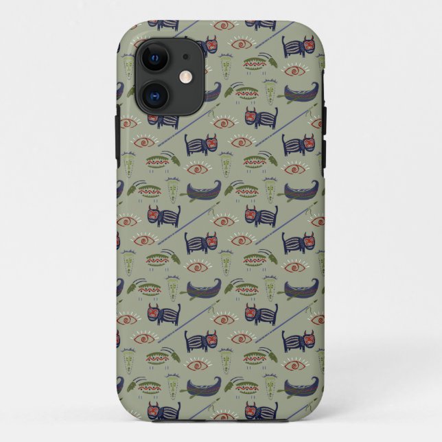 Coques Case-Mate iPhone Symboles historiques Motif Abstrait (Dos)