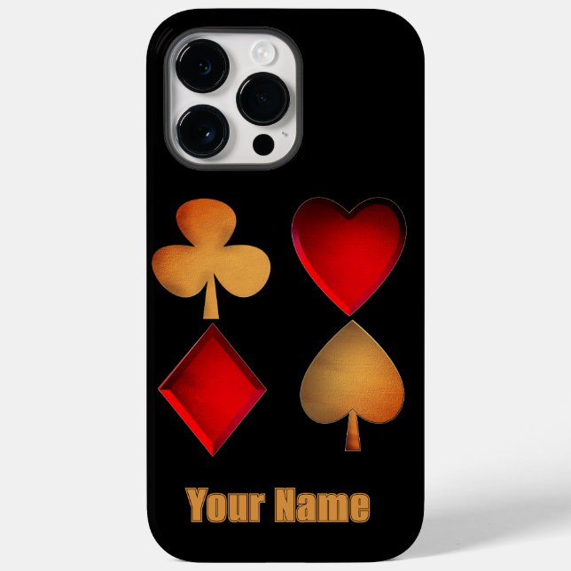 Coques Case-Mate iPhone symboles pour le jeu de cartes (Verso)