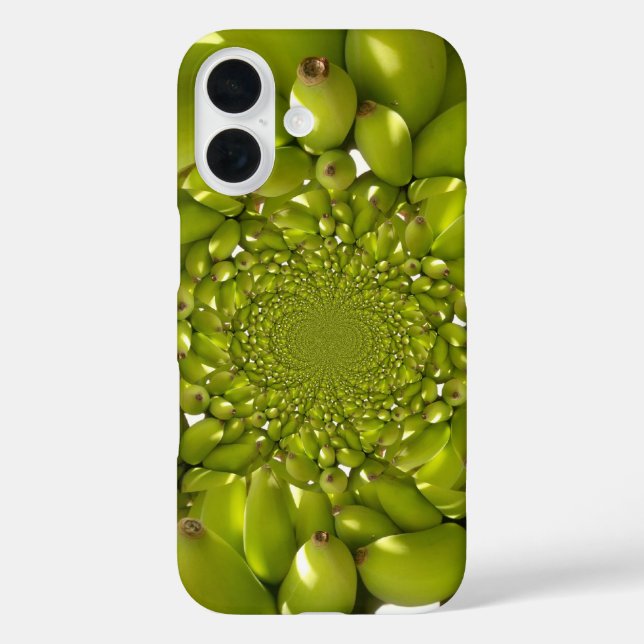 Coques Case-Mate iPhone Symétrie Tropicale | Kaléidoscope de Banane Verte  (Verso)