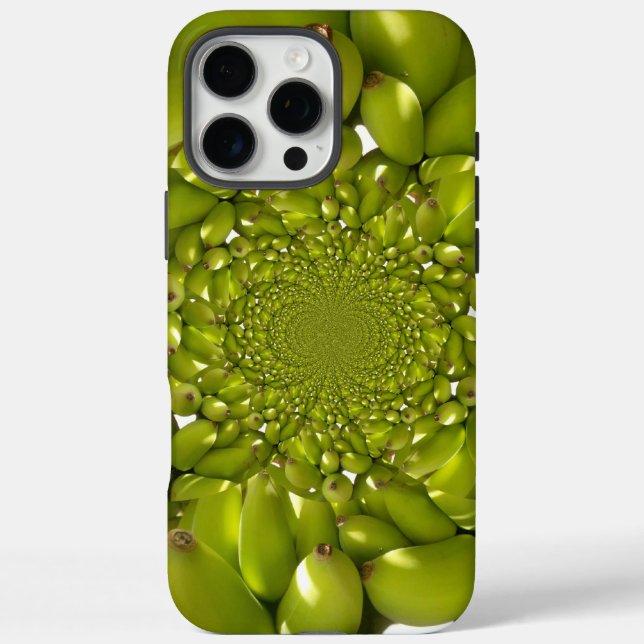 Coques Case-Mate iPhone Symétrie Tropicale | Kaléidoscope de Banane Verte  (Verso)