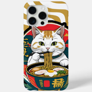 Coque Case-Mate iPhone Sympa Chat Lucky Manger Ramen Bowl Illustration