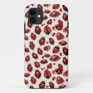 Case-Mate iPhone Case Sympa Coeurs Ladybug Lovebug Illustration manuscri