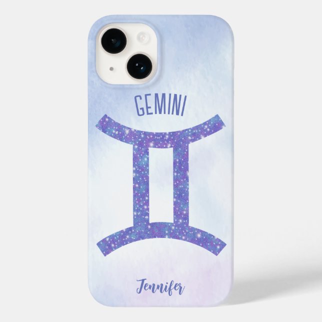Coques Case-Mate iPhone Sympathique Gemini Astrologie Signe Personnalisé V (Verso)
