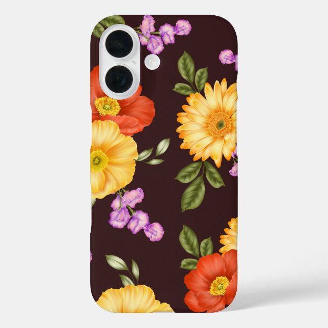 Coques Case-Mate iPhone Symphonie d'automne – Conception florale (Verso)