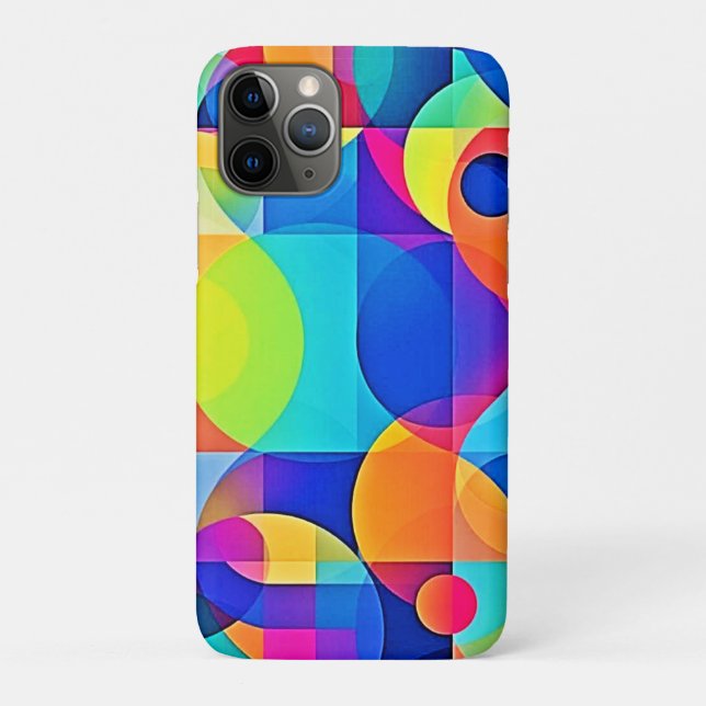 Coques Case-Mate iPhone Symphonie de couleurs géométriques (Dos)
