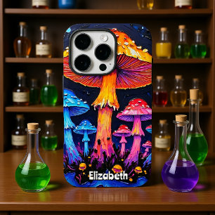 Coque iPhone 16 Pro Symphonie de la forêt de champignons