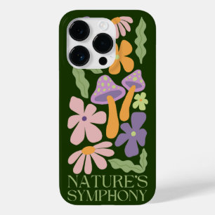 Coque Case-Mate iPhone symphonie de la nature fleur rétro minimaliste col
