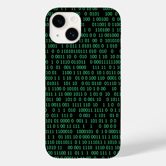 Coques Case-Mate iPhone Système numérique binaire vert (Verso)