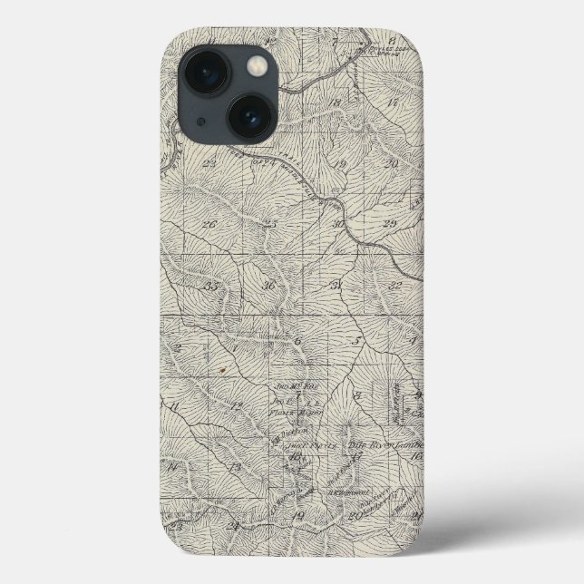 Coques Case-Mate iPhone T2021S R3031E Tulare County Section Map (Verso)