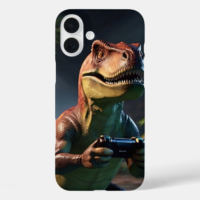 Coques Case-Mate iPhone T-Rex Gamer Dino Art (Verso)