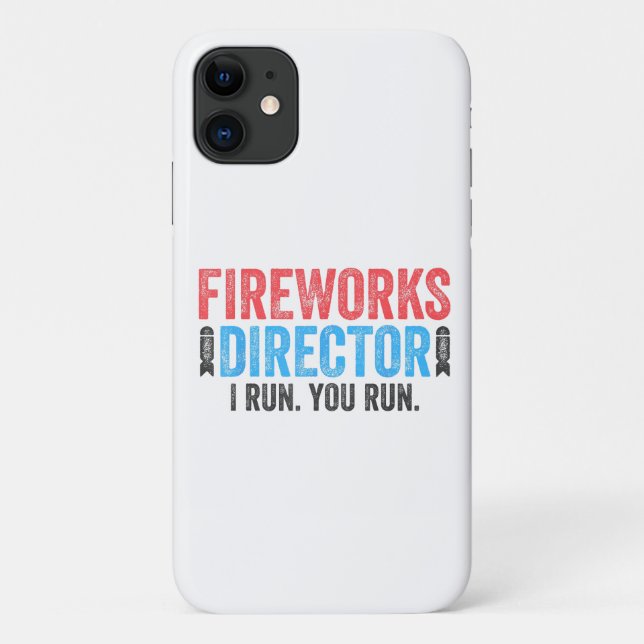 Coques Case-Mate iPhone T-Shirt 4 juillet Directeur de Fireworks (Dos)