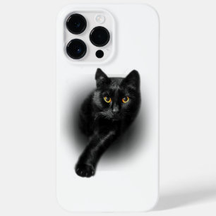 Coque Case-Mate iPhone T-Shirt Chat Noir Yeux Jaunes Tee Chats