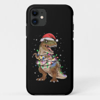 T-shirt de Noël Dinosaure T-rex Arbre Xmas Dino