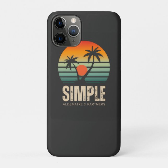 Coques Case-Mate iPhone T-shirt Simple Sunset - Conception tropicale (Dos)