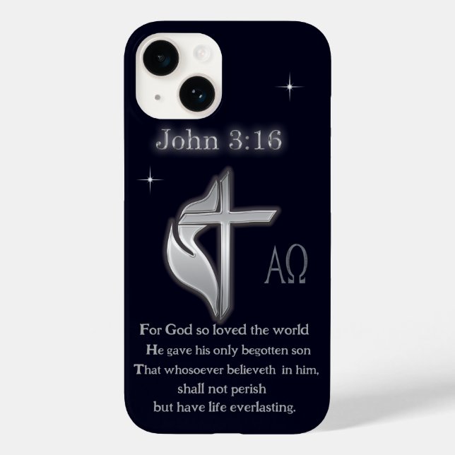 Coques Case-Mate iPhone T-shirts John 3:16 (Verso)