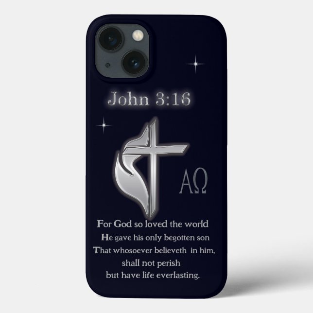 Coques Case-Mate iPhone T-shirts John 3:16 (Verso)