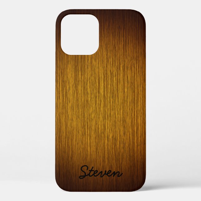 Coques Case-Mate iPhone Tabac gris personnalisé Sunburst Wood (Verso)