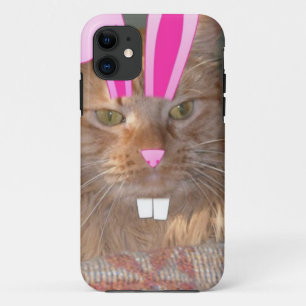 Coque iPhone 11 Tabby à Kitty Chat de Pâques