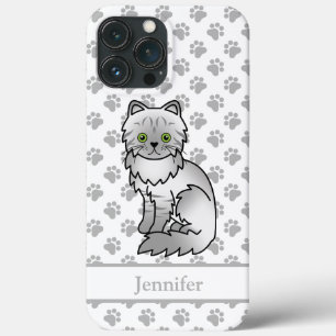 Case-Mate iPhone Case Tabby Argent Chinchilla Gris Perse Chat & Nom