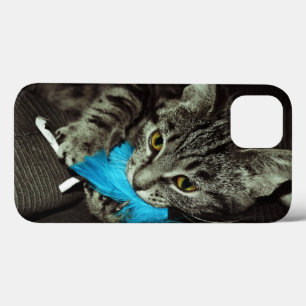 Case-Mate iPhone Case Tabby Cat avec plume par Shirley Taylor