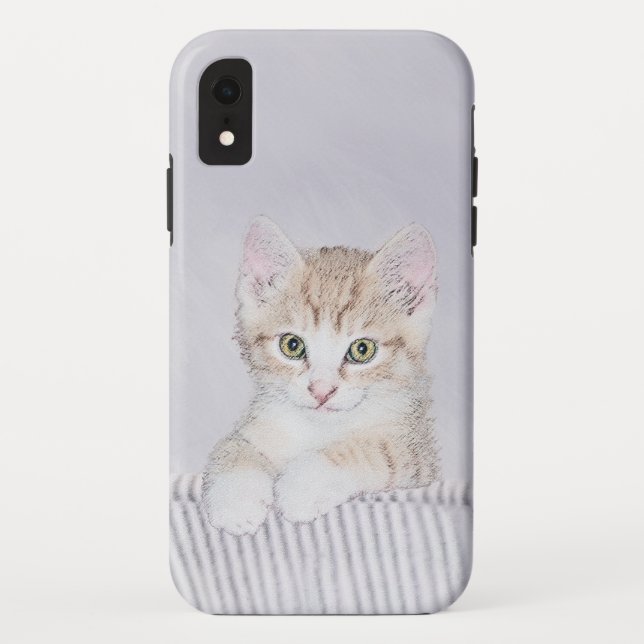 Coques Case-Mate iPhone Tabby Orange Kitten Peinture - Art Chat original (Dos)