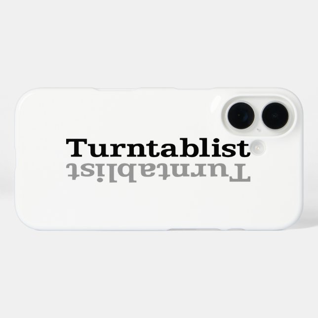 Coques Case-Mate iPhone Table tournante ʇsılqɐʇuɹn⊥ (Verso (horizontal))