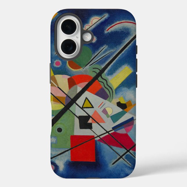 Coques Case-Mate iPhone Tableau bleu de Kandinsky (Verso)