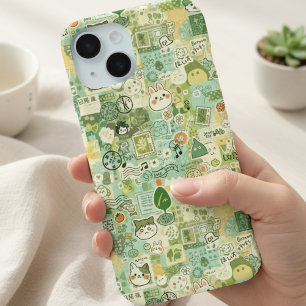 Coque Case-Mate iPhone Tableau d'ambiance vert japonais Anime kawaii cade