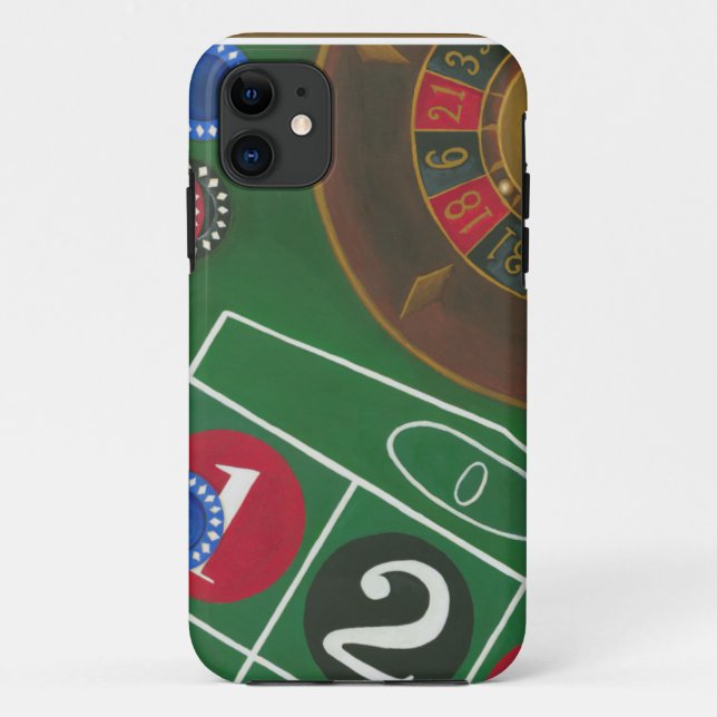 Coques Case-Mate iPhone Tableau de roulette avec les puces et la roue (Dos)