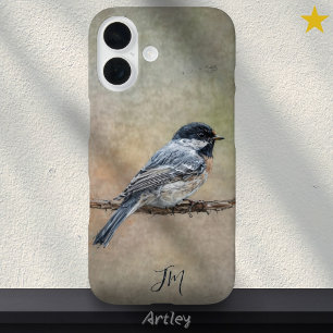 Coque Pour iPhone 16 Tableau d'oiseaux de poulets Nom personnalisé
