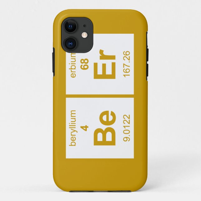 Coques Case-Mate iPhone Tableau périodique de bière (Dos)