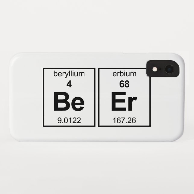 Coques Case-Mate iPhone Tableau périodique de bière (Dos (Horizontal))